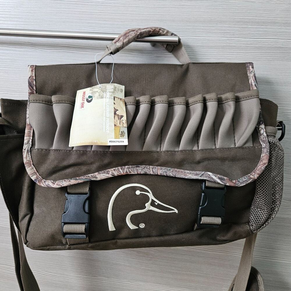 Mossy Oak Ducks Unlimited‎ Camo Hunting Shoulder Bag Adjustable Strap Ammo Loops